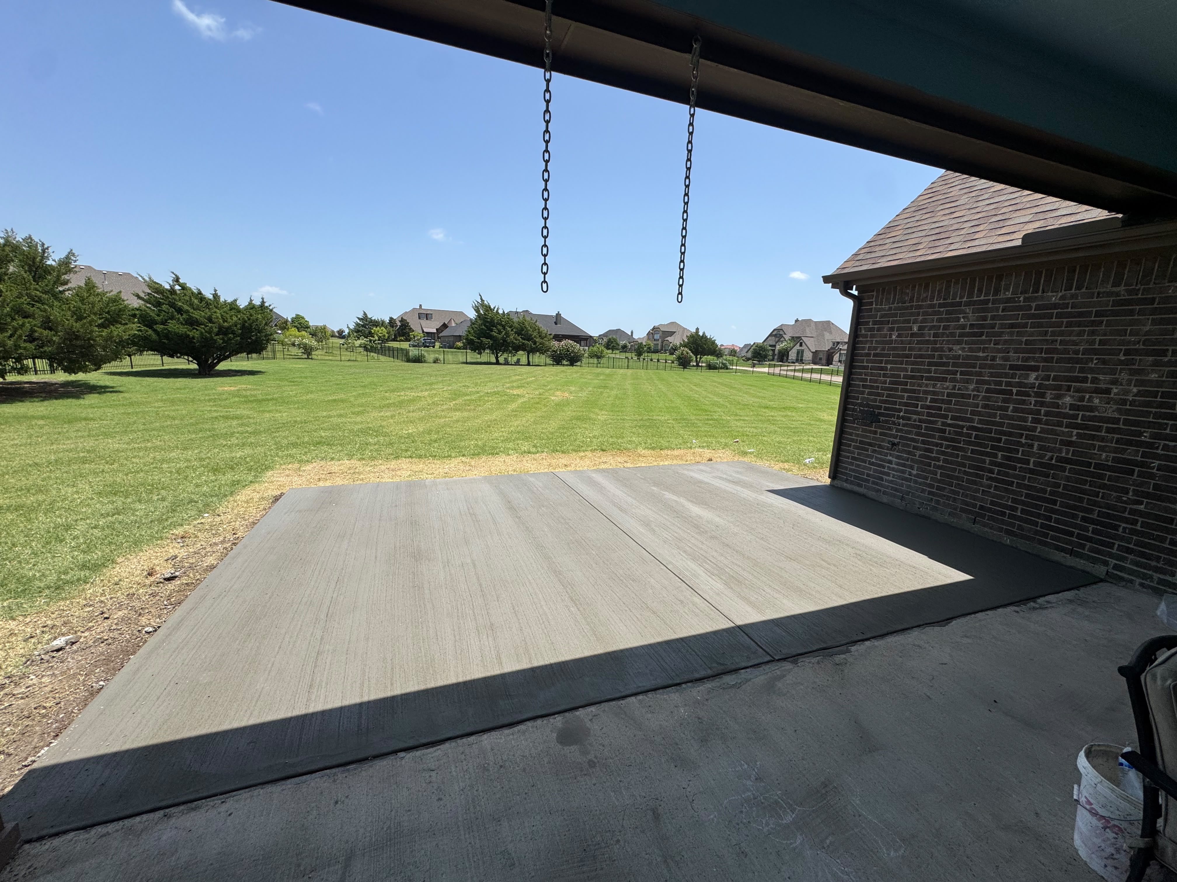 Completed stamped concrete patio — MCS Solutions