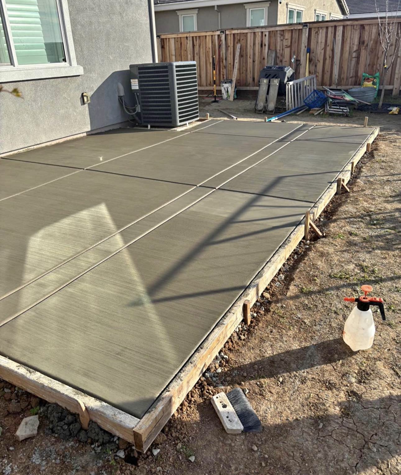Concrete site prep and forms